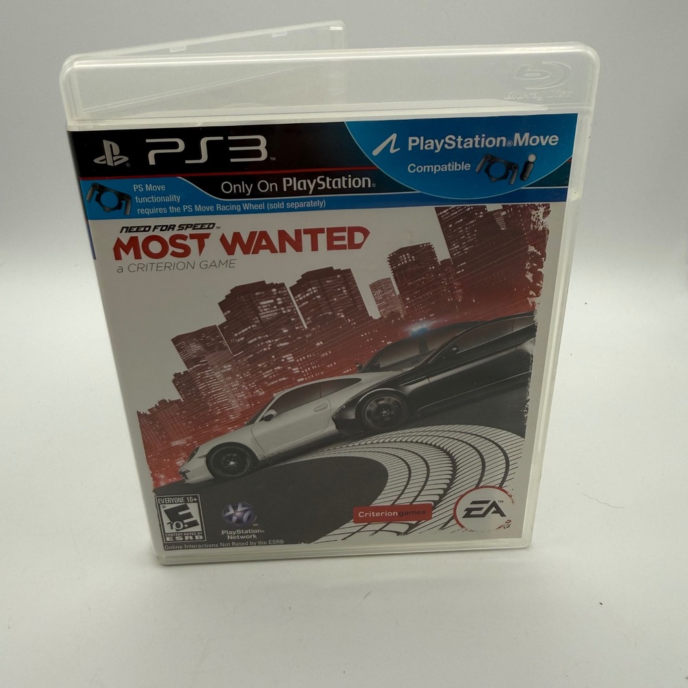 EA Need for Speed Most Wanted PS3 N/A White Excellent Racing Game Criterion